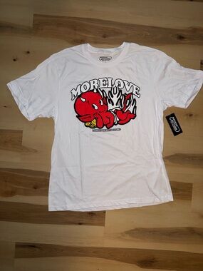 More Love White Graphic Tee